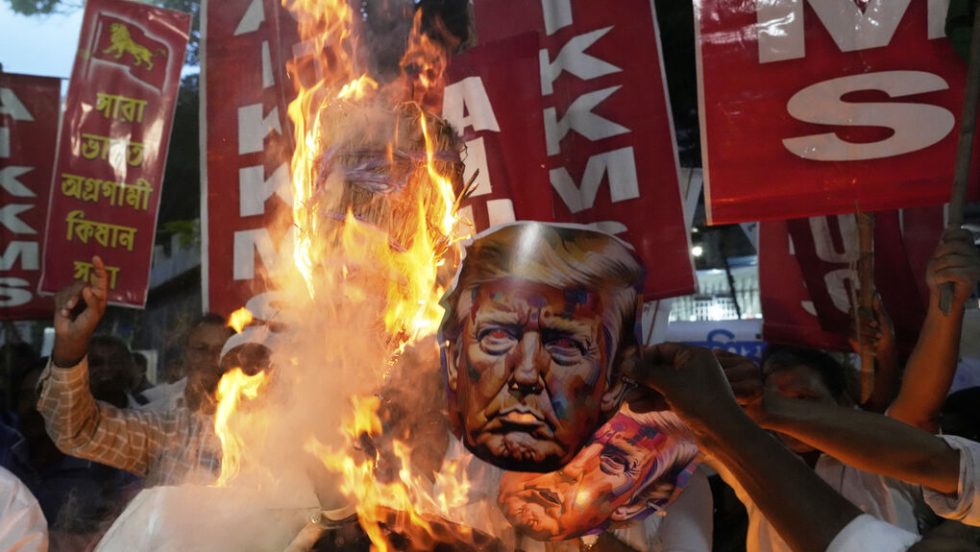 india anti-trump protest